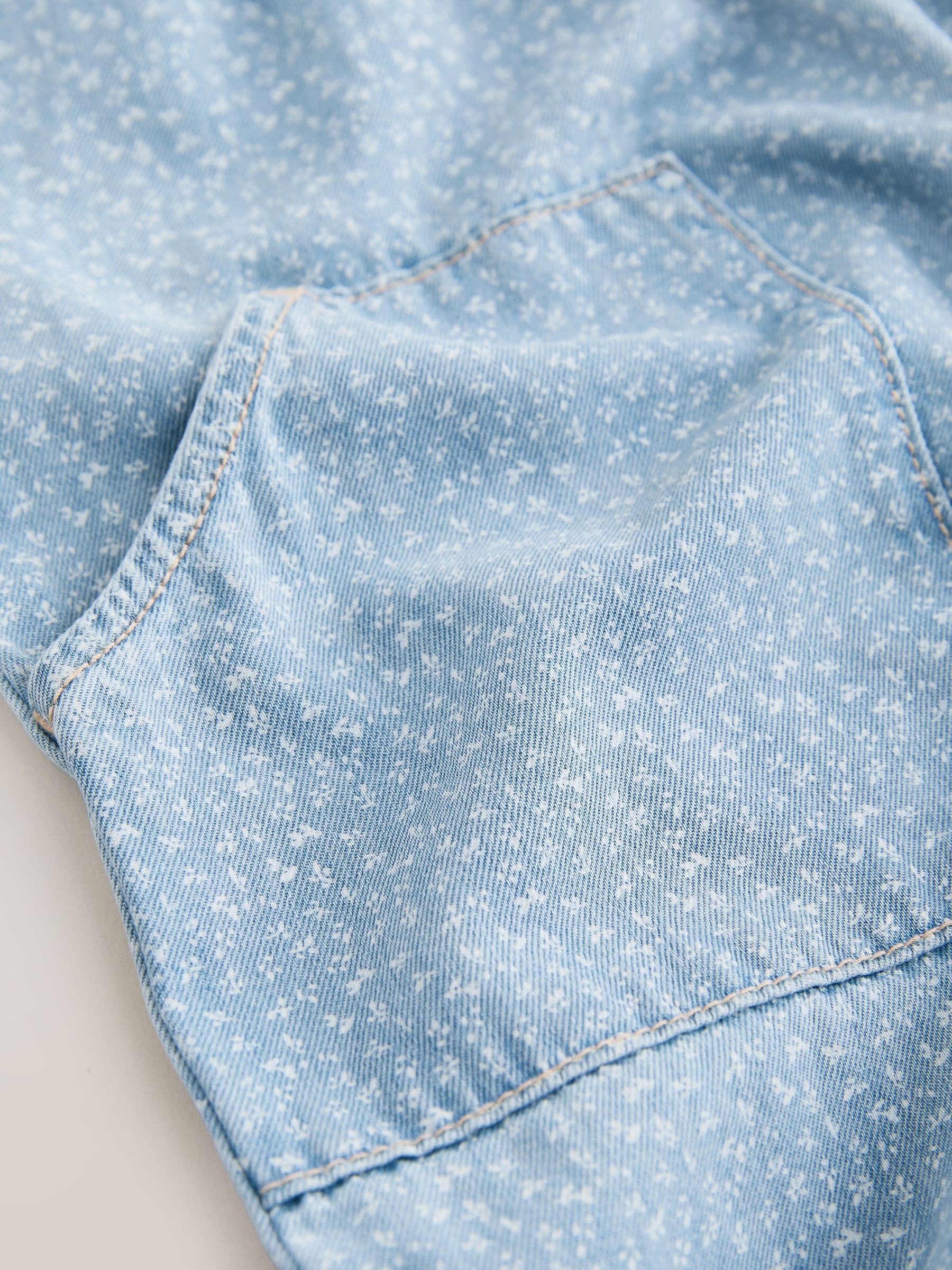 Dsiney Kidz - Blue Floral Ditsy Denim Jumpsuit (3mths-7yrs) image 7
