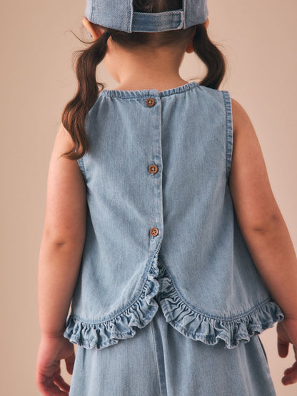 Fruit Embroidered Denim Top & Trousers Set (3mths-7yrs) image 4