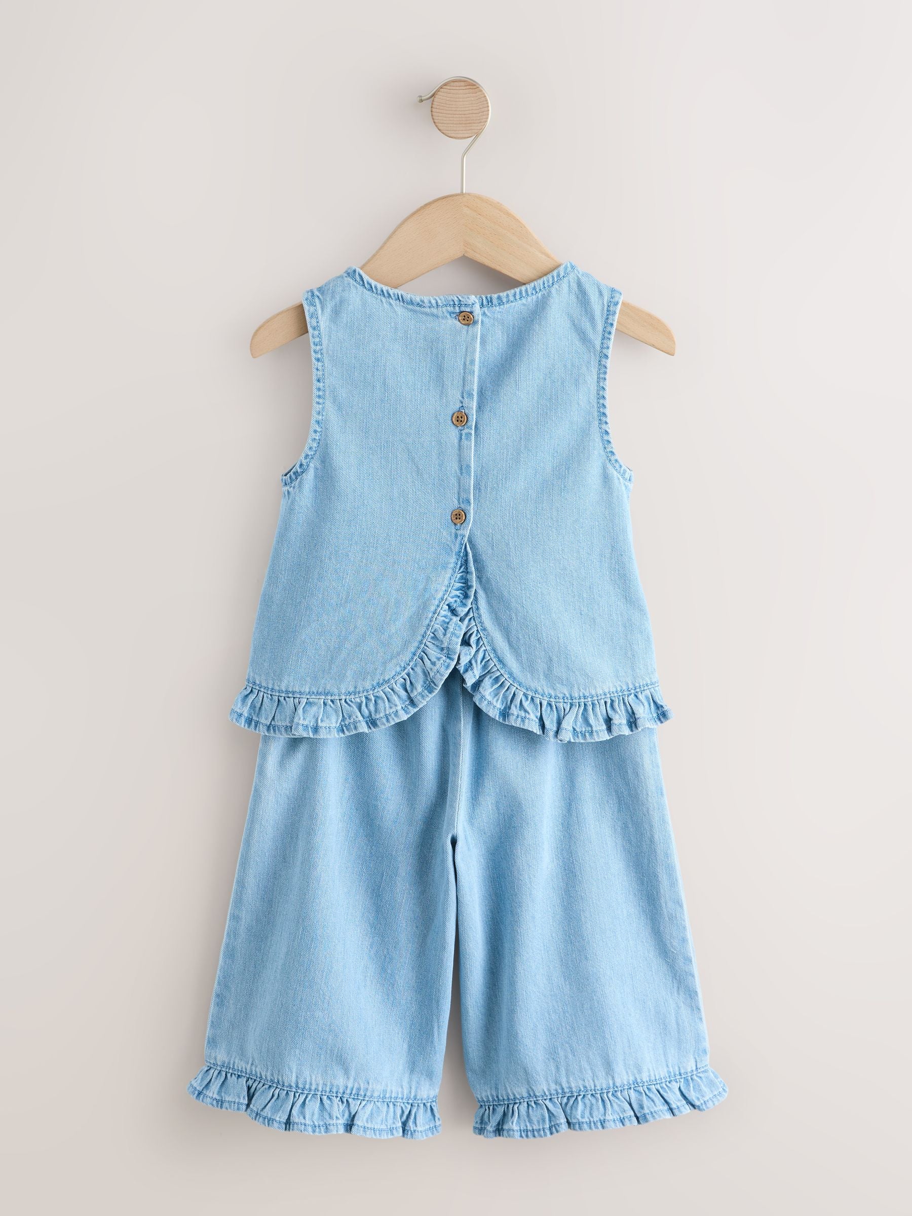 Fruit Embroidered Denim Top & Trousers Set (3mths-7yrs) image 7