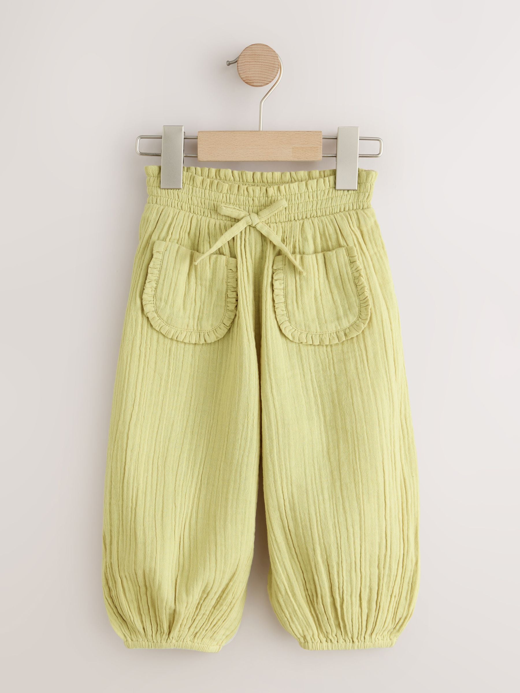 Khaki Green Pull On Trousers (3mths-7yrs) image 5
