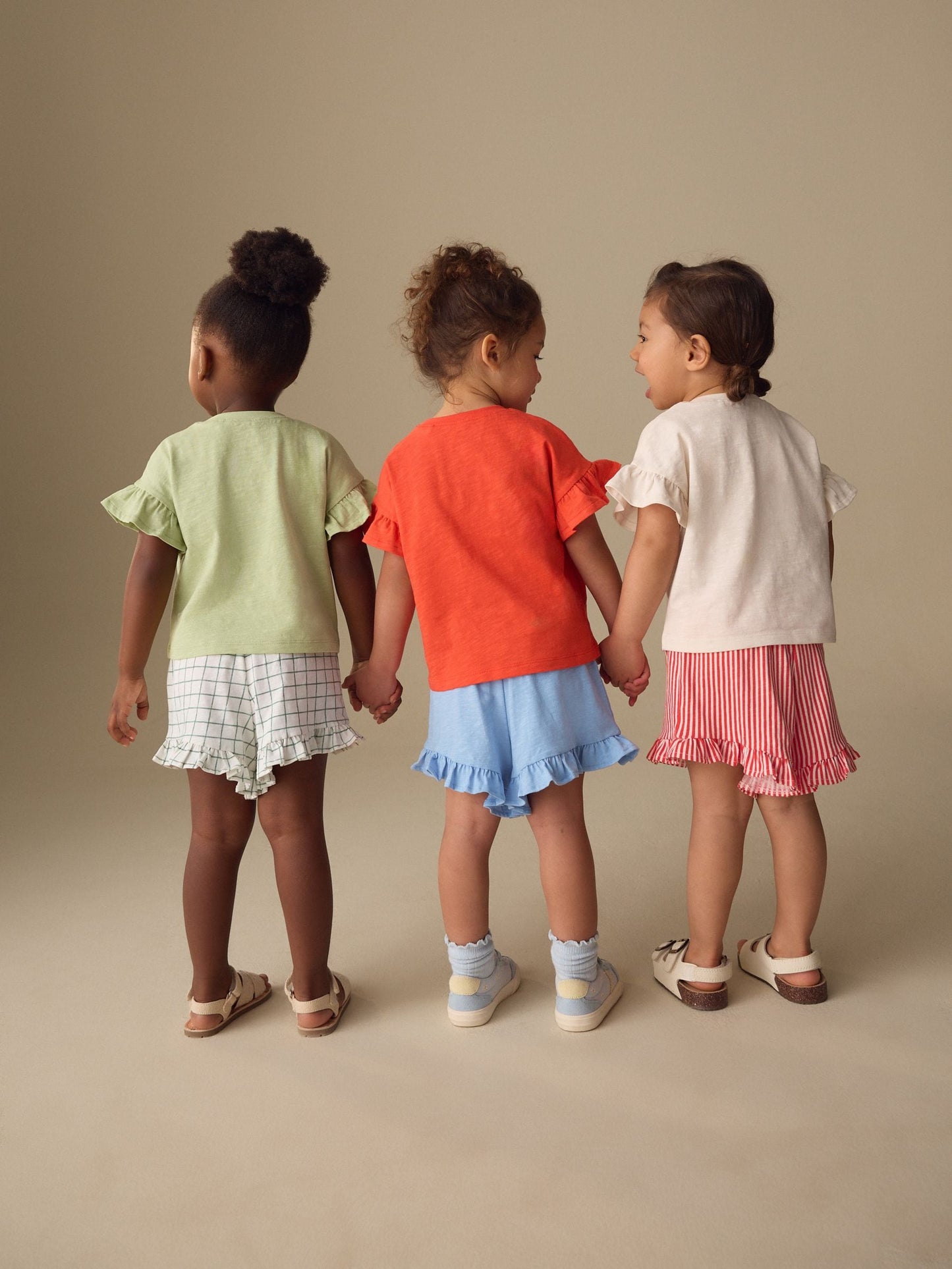 Red/Green Top & Shorts Set 3 Pack (3mths-7yrs) image 3