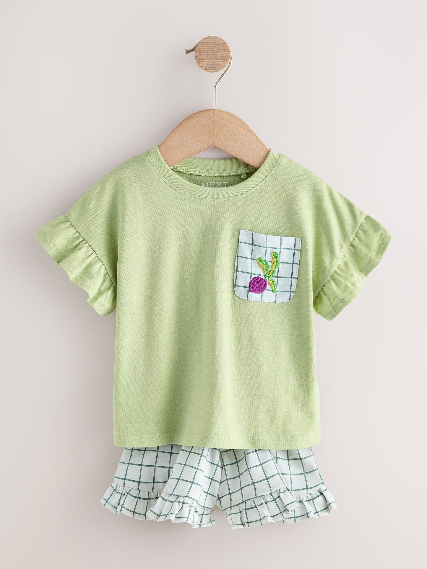 Red/Green Top & Shorts Set 3 Pack (3mths-7yrs) image 9