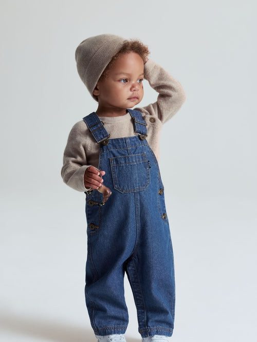 Dsiney Kidz - Polarn O. Pyret Blue Cotton Denim Dungarees image 1