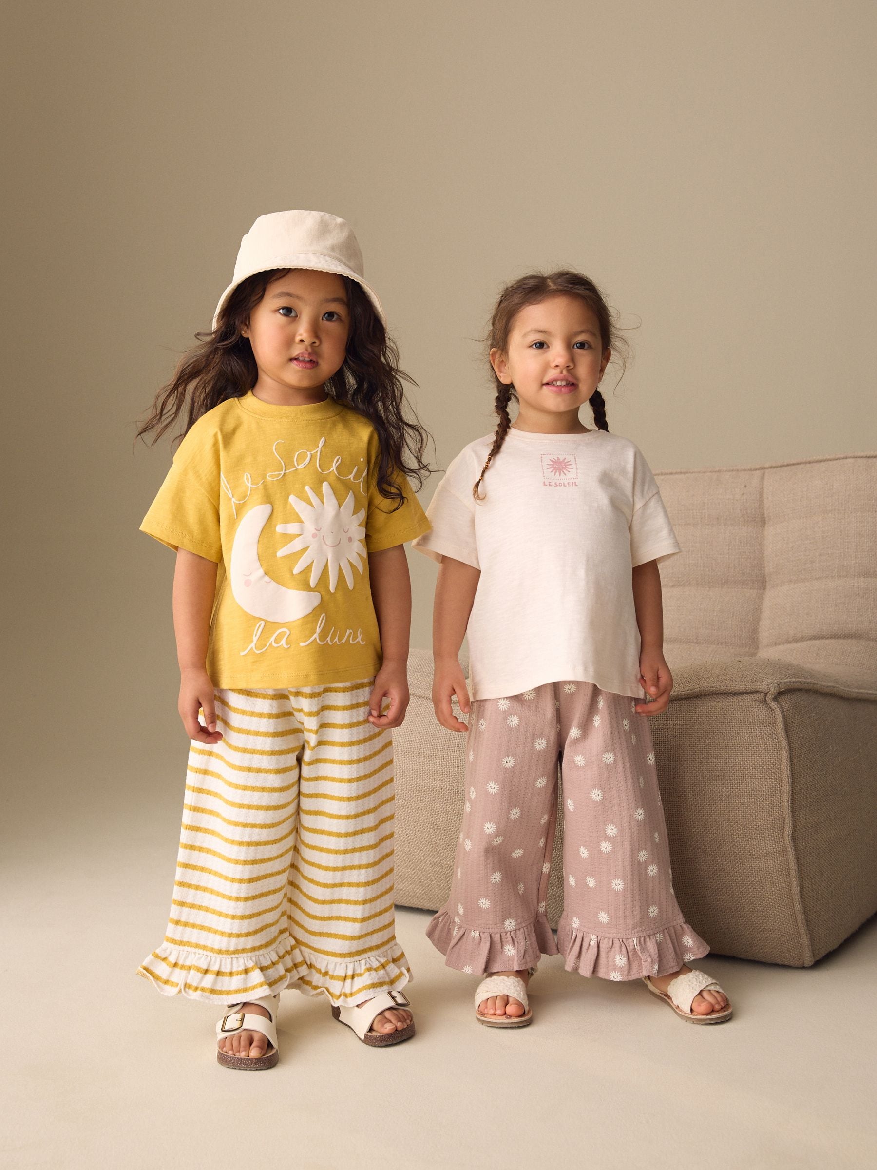 Neutral Top & Trousers Set 2 Pack (3mths-7yrs) image 2