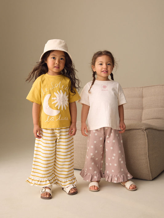 Dsiney Kidz - Neutral Top & Trousers Set 2 Pack (3mths-7yrs) image 2