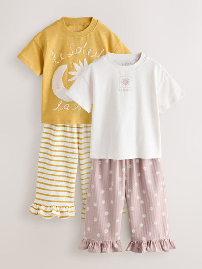 Neutral Top & Trousers Set 2 Pack (3mths-7yrs) image 5