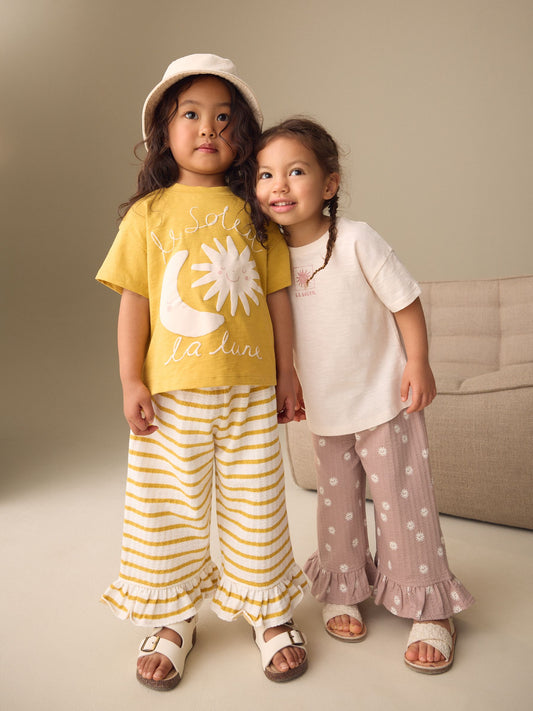 Dsiney Kidz - Neutral Top & Trousers Set 2 Pack (3mths-7yrs) image 1
