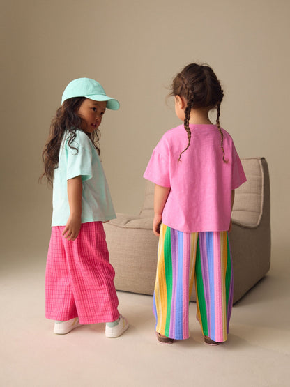 Pink Rainbow Top & Trousers Set 2 Pack (3mths-7yrs) image 2