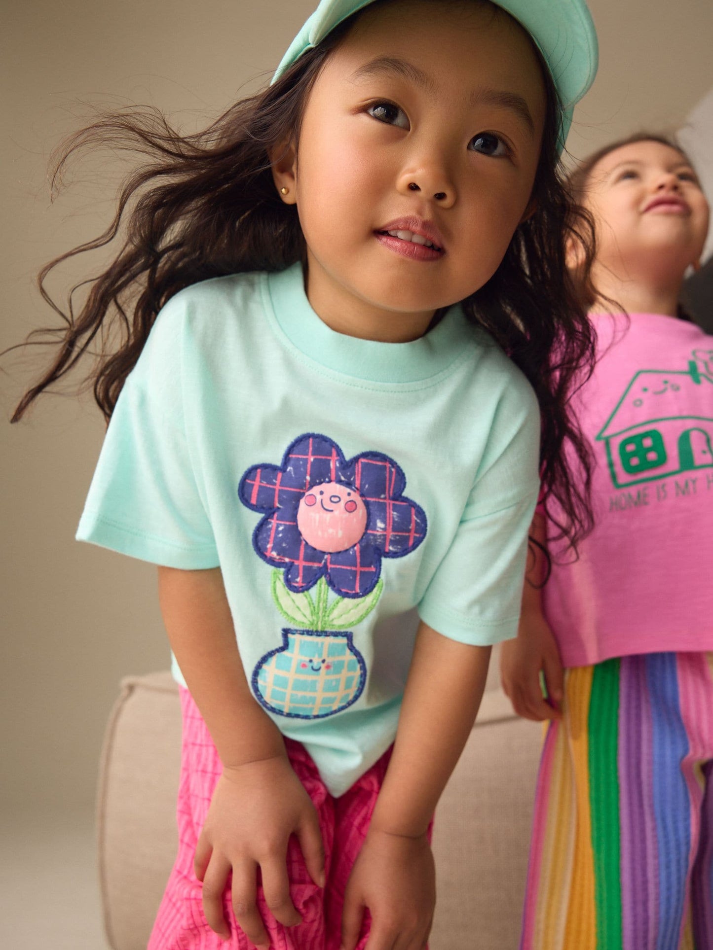 Pink Rainbow Top & Trousers Set 2 Pack (3mths-7yrs) image 3
