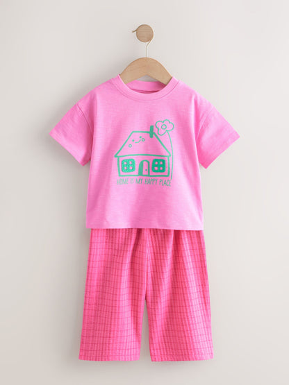 Pink Rainbow Top & Trousers Set 2 Pack (3mths-7yrs) image 5