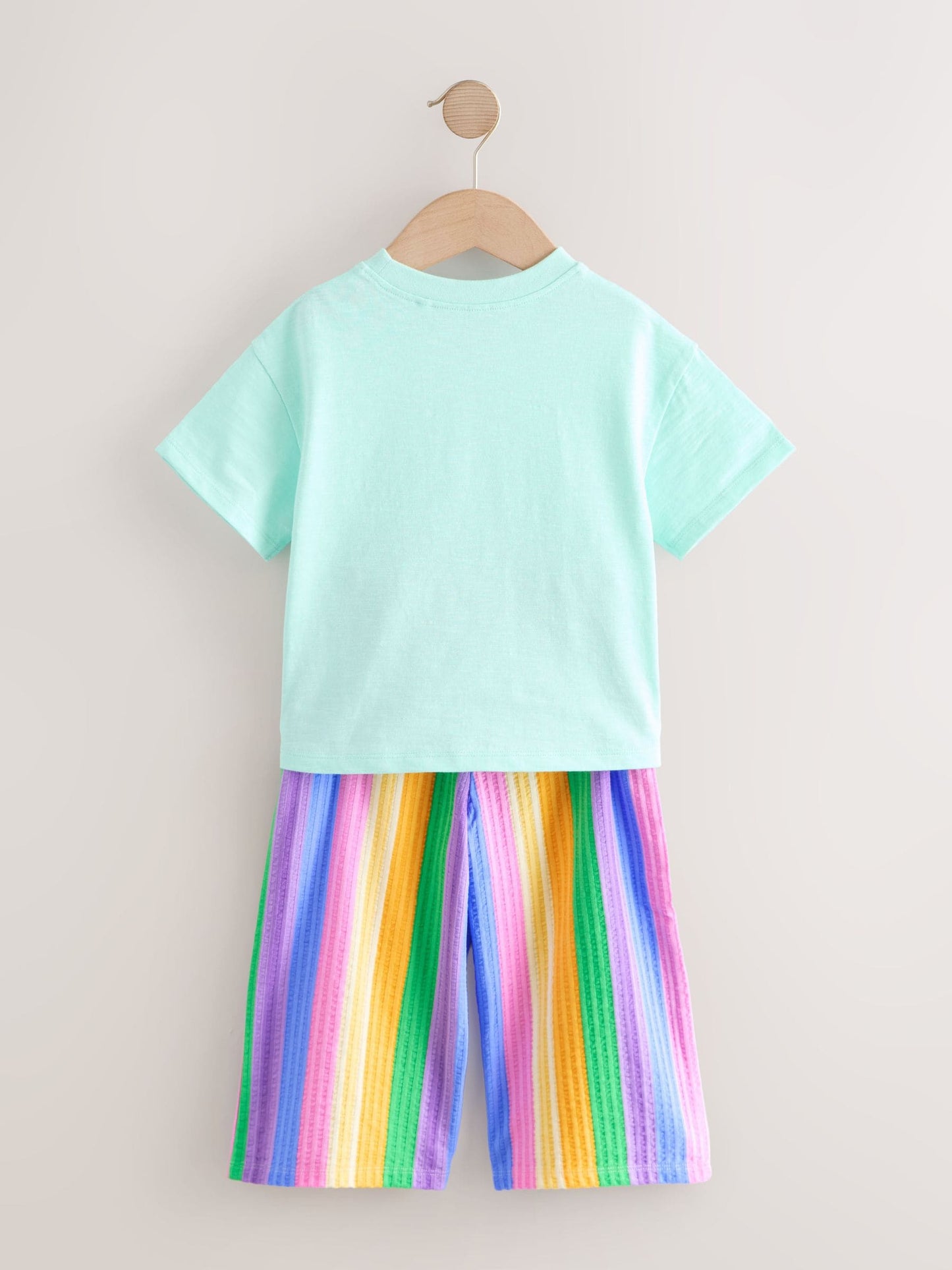 Pink Rainbow Top & Trousers Set 2 Pack (3mths-7yrs) image 8