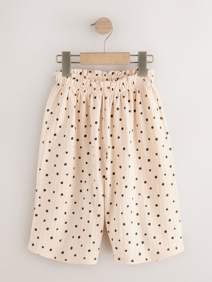 Neutral Wide Leg Trousers 3 Pack (3mths-7yrs) image 2