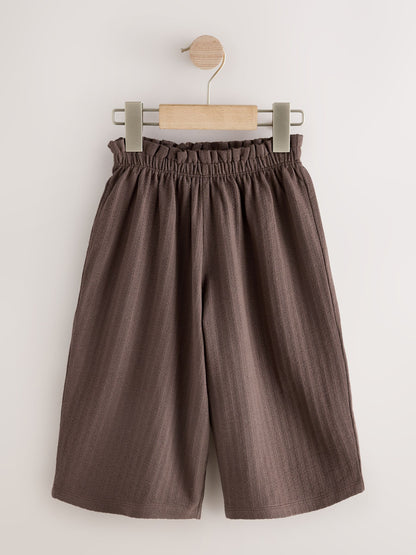 Neutral Wide Leg Trousers 3 Pack (3mths-7yrs) image 4