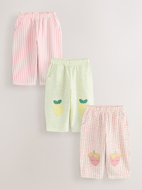 Yellow Barrel Trousers 3 Pack (3mths-7yrs) image 1