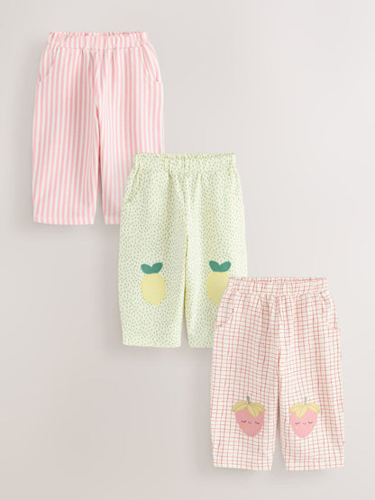 Yellow Barrel Trousers 3 Pack (3mths-7yrs) image 1