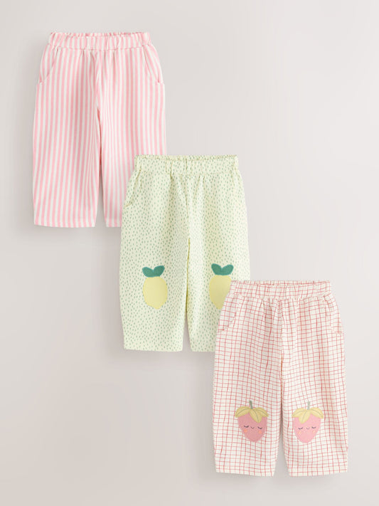 Yellow Barrel Trousers 3 Pack (3mths-7yrs) image 1