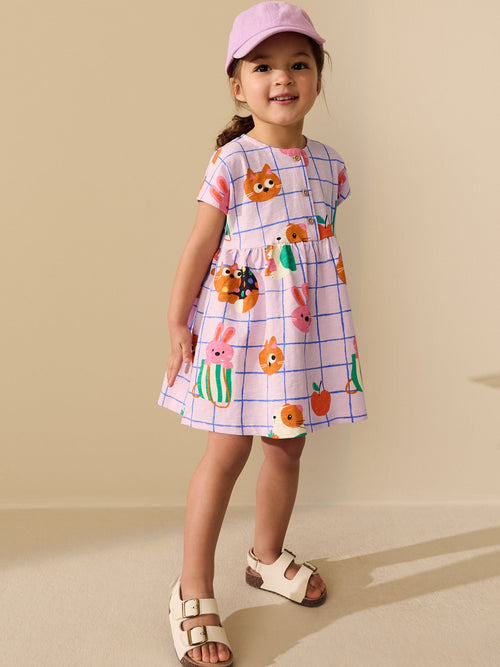 Dsiney Kidz - Pink Pets Jersey Dress (3mths-7yrs) image 1