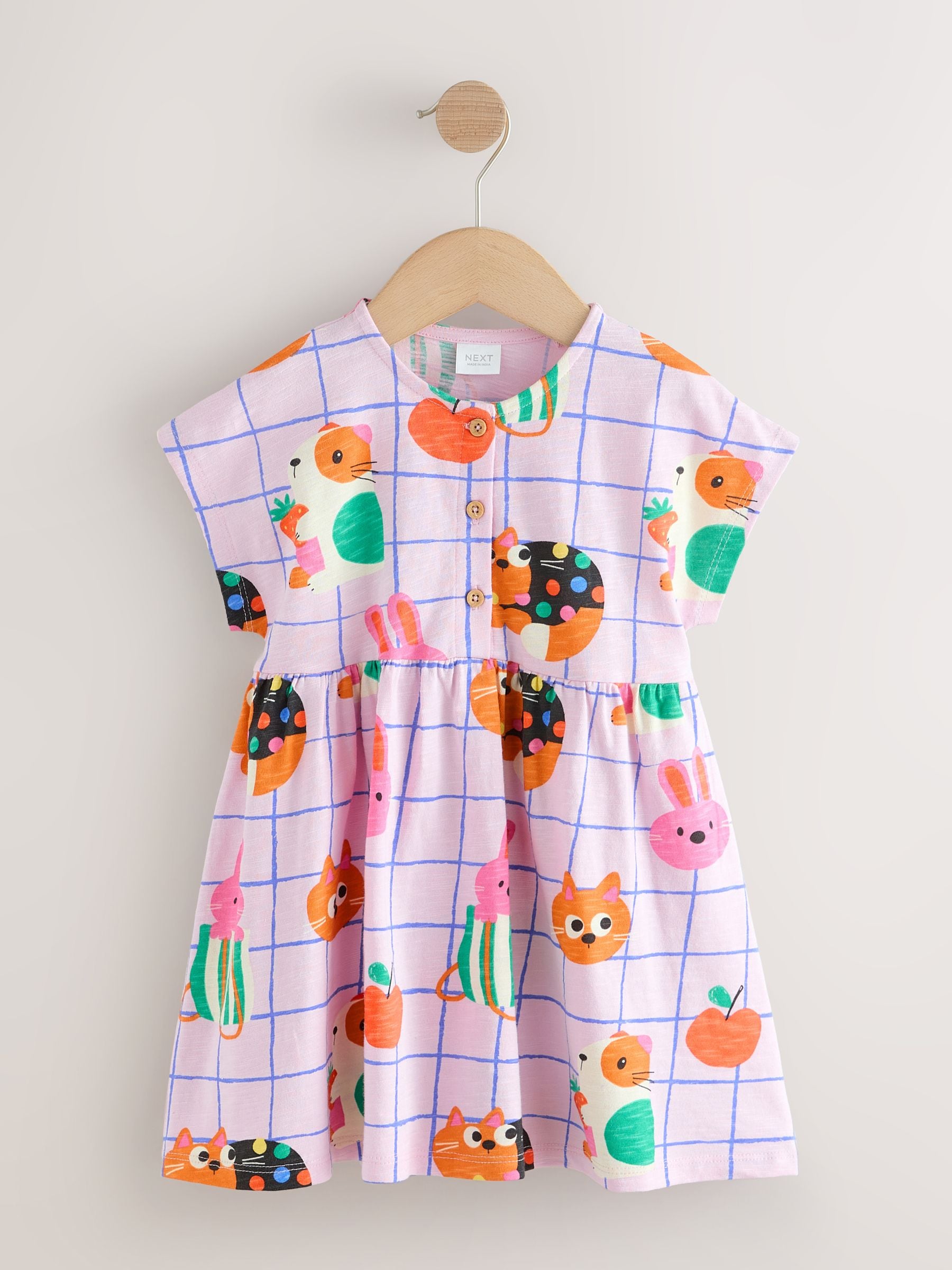 Pink Pets Jersey Dress (3mths-7yrs) image 4