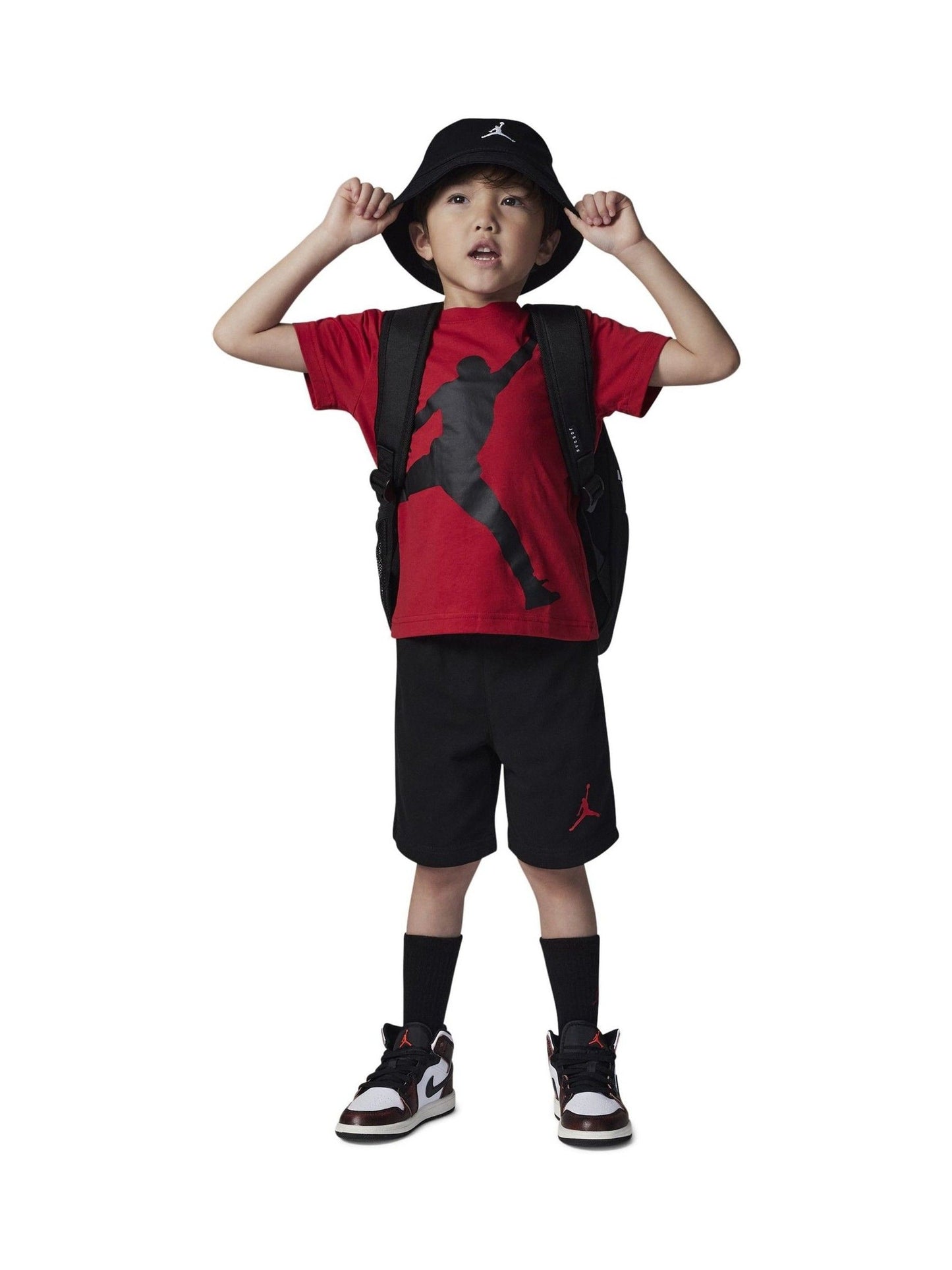 Jordan Black Jumbo Jumpman Shorts Set image 1