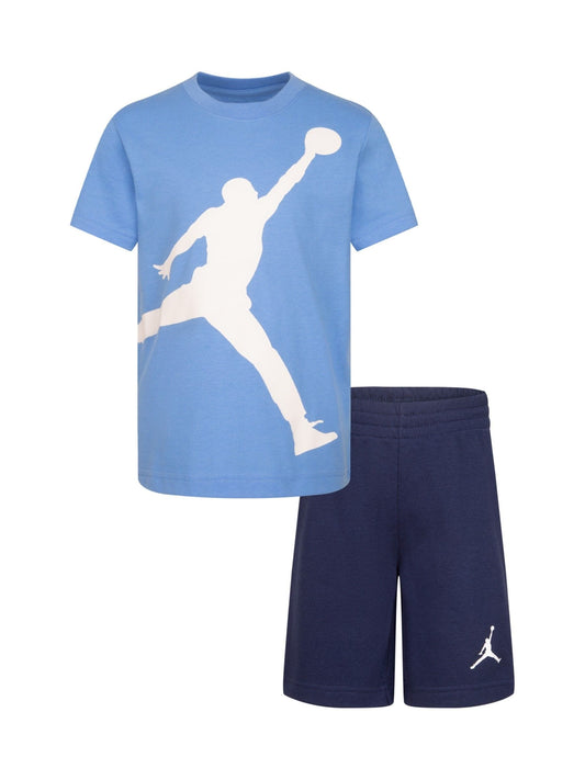 Jordan Midnight Navy Little Jumbo Jumpman Shorts Set image 1