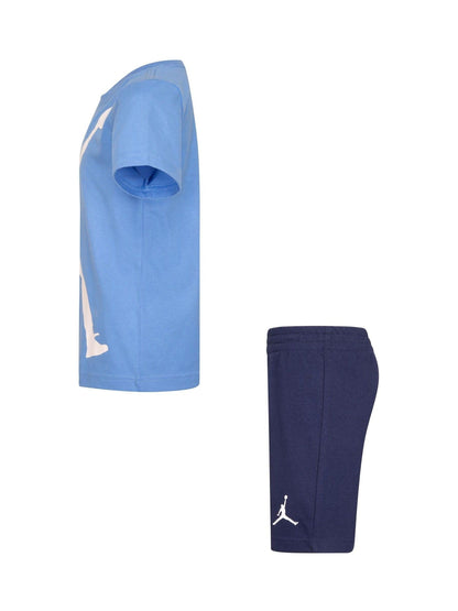 Jordan Midnight Navy Little Jumbo Jumpman Shorts Set image 3