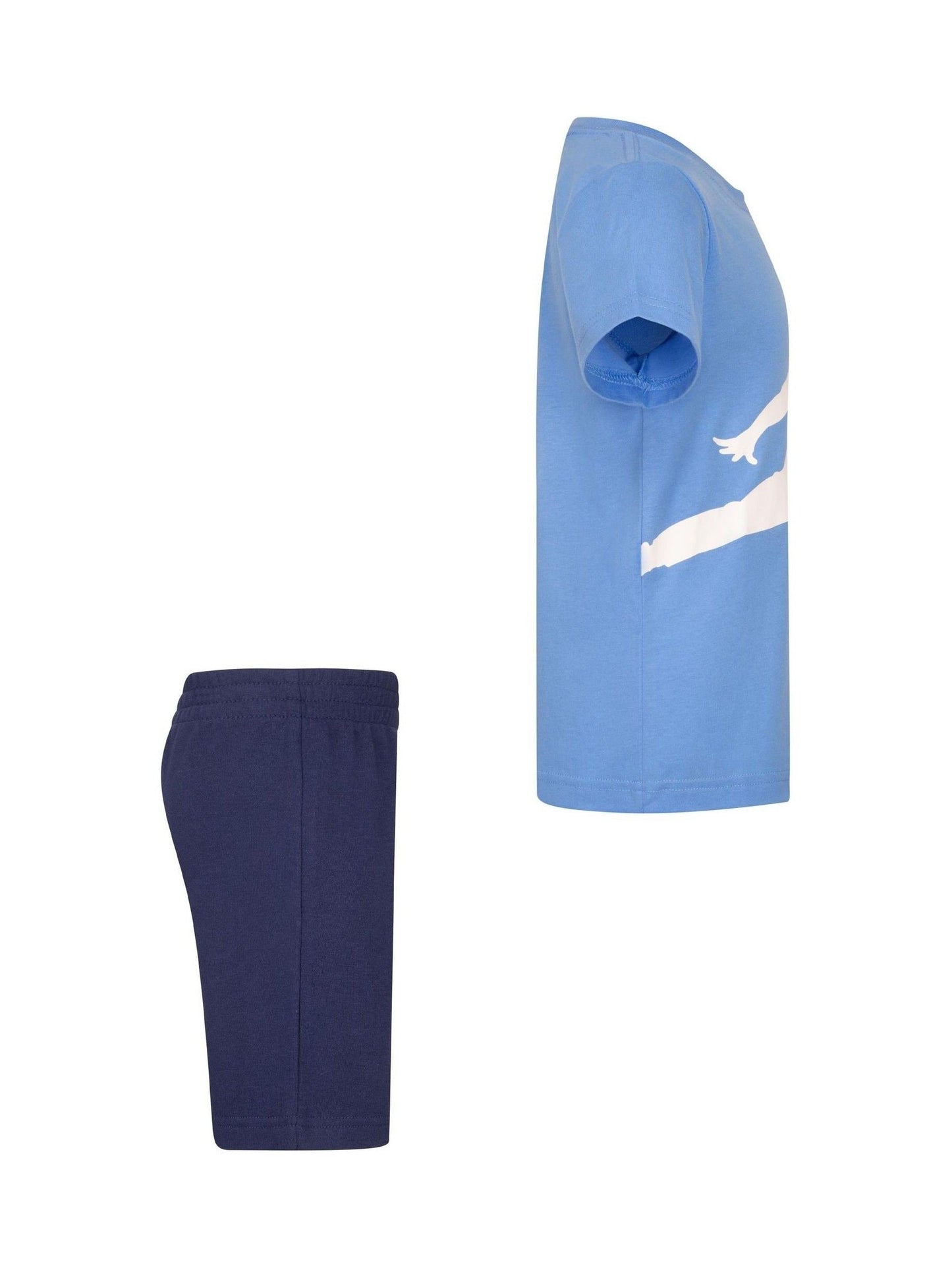 Jordan Midnight Navy Little Jumbo Jumpman Shorts Set image 4