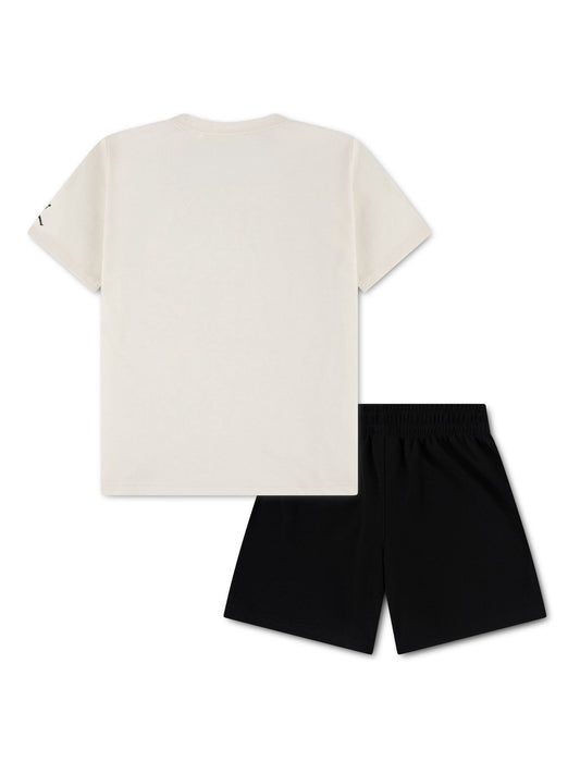 Jordan Pale Ivory Black Brooklyn Mesh Top & Short Sets image 2