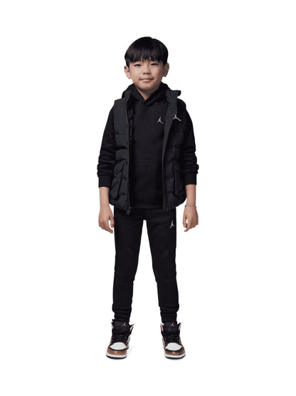 Jordan Black Little Brooklyn Overhead Hoodie And Joggers Tracksuit image 1