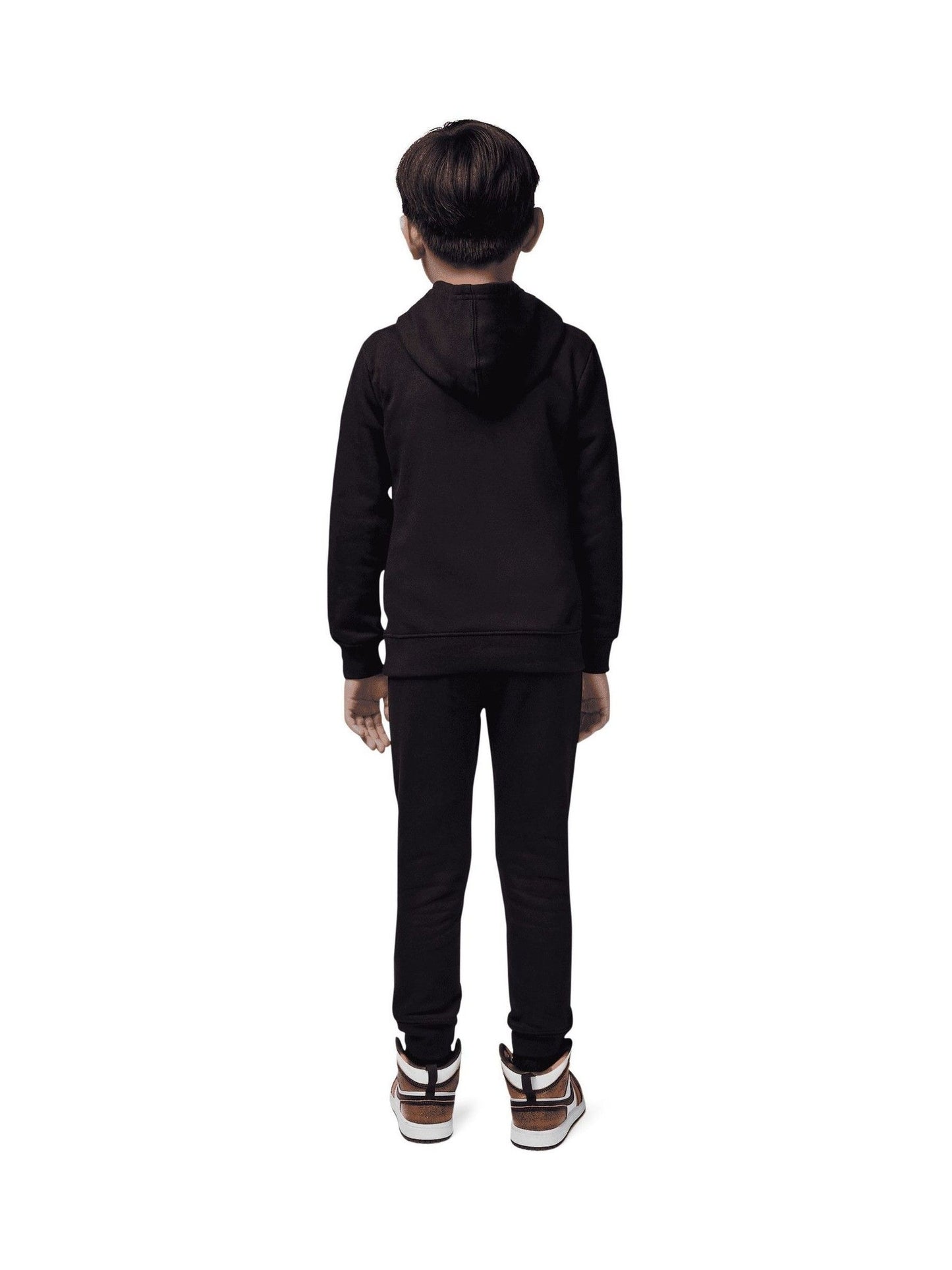 Jordan Black Little Brooklyn Overhead Hoodie And Joggers Tracksuit image 2
