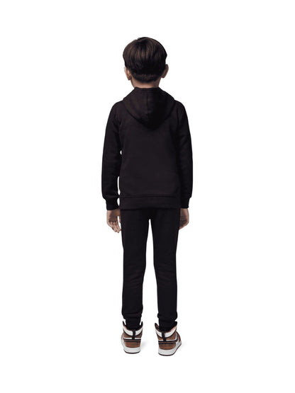 Jordan Black Little Brooklyn Overhead Hoodie And Joggers Tracksuit image 2