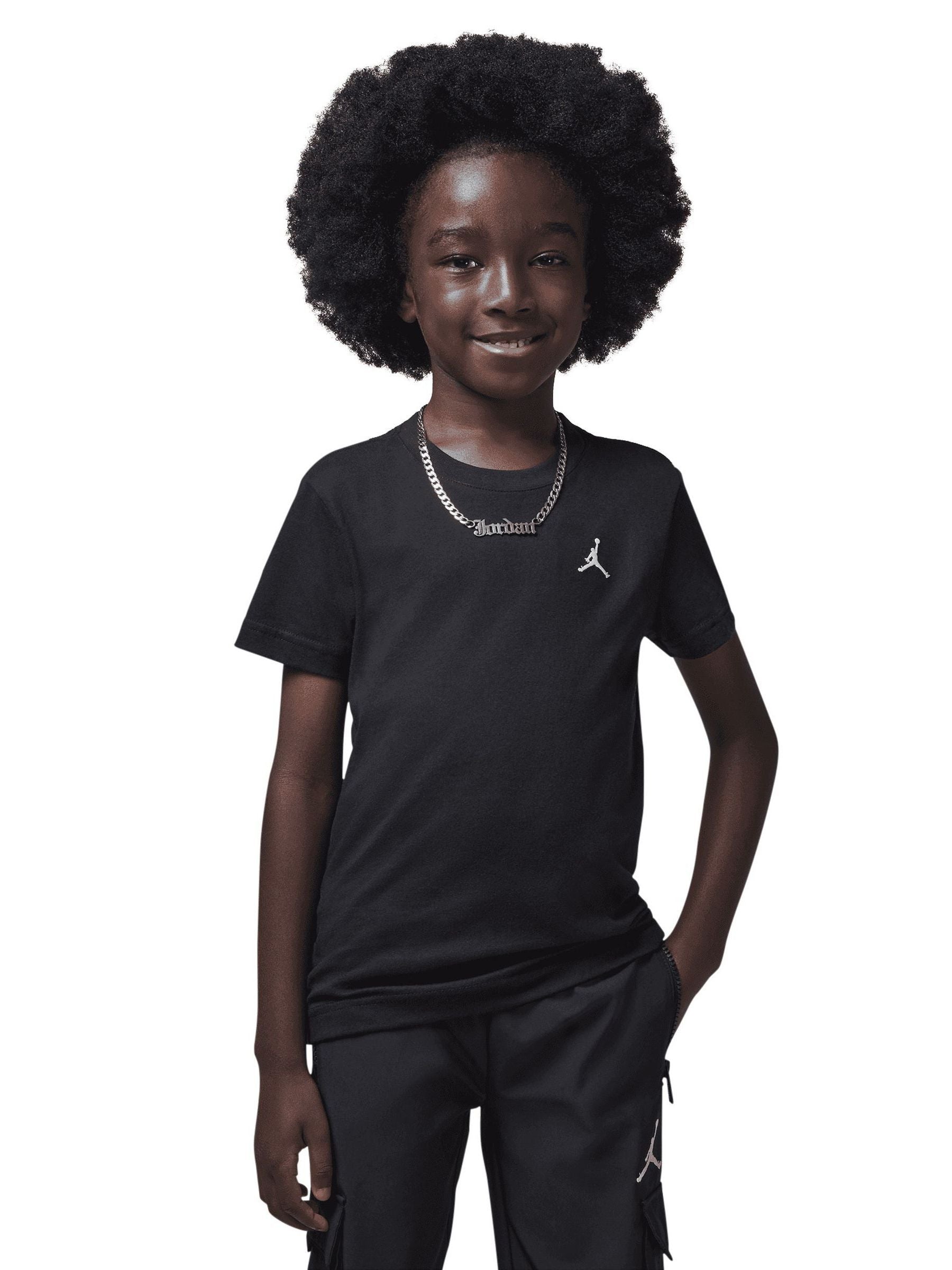 Jordan Black Little Jumpman Air Embroidered T-Shirt image 2