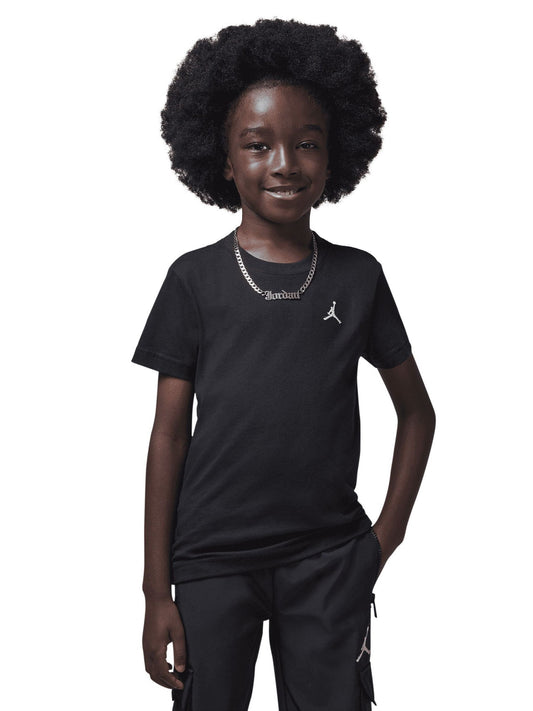 Jordan Black Little Jumpman Air Embroidered T-Shirt image 2