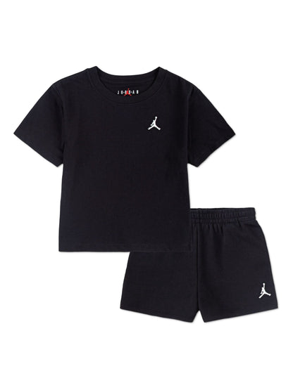 Jordan Black Brooklyn Essentials Fleece Shorts Set image 1
