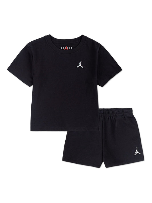 Jordan Black Brooklyn Essentials Fleece Shorts Set image 1