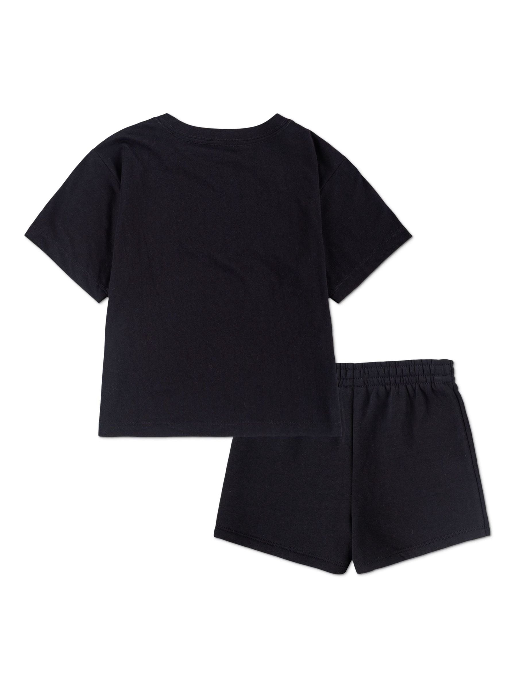 Jordan Black Brooklyn Essentials Fleece Shorts Set image 2