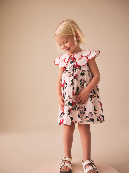 Dsiney Kidz - Red Minnie Collared Disney Dress (3mths-7yrs) image 1