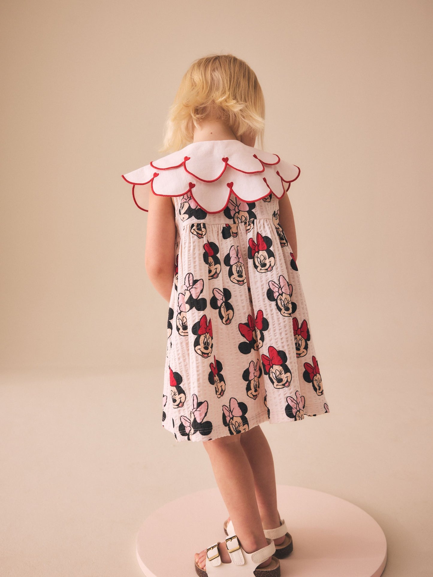 Red Minnie Collared Disney Dress (3mths-7yrs) image 2