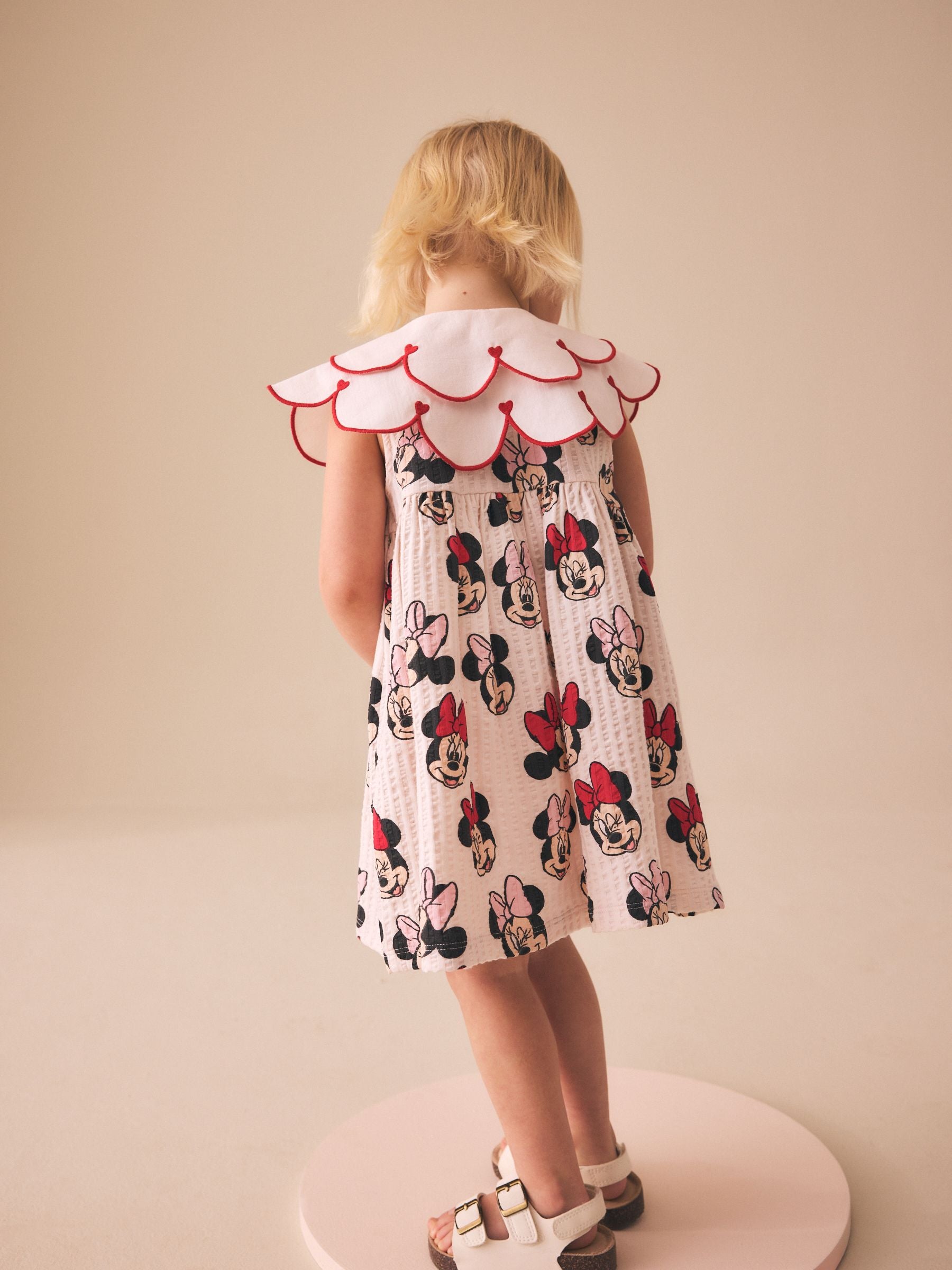 Red Minnie Collared Disney Dress (3mths-7yrs) image 2
