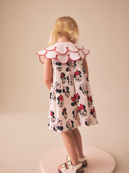 Red Minnie Collared Disney Dress (3mths-7yrs) image 2