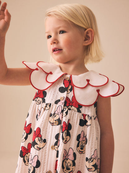 Red Minnie Collared Disney Dress (3mths-7yrs) image 3