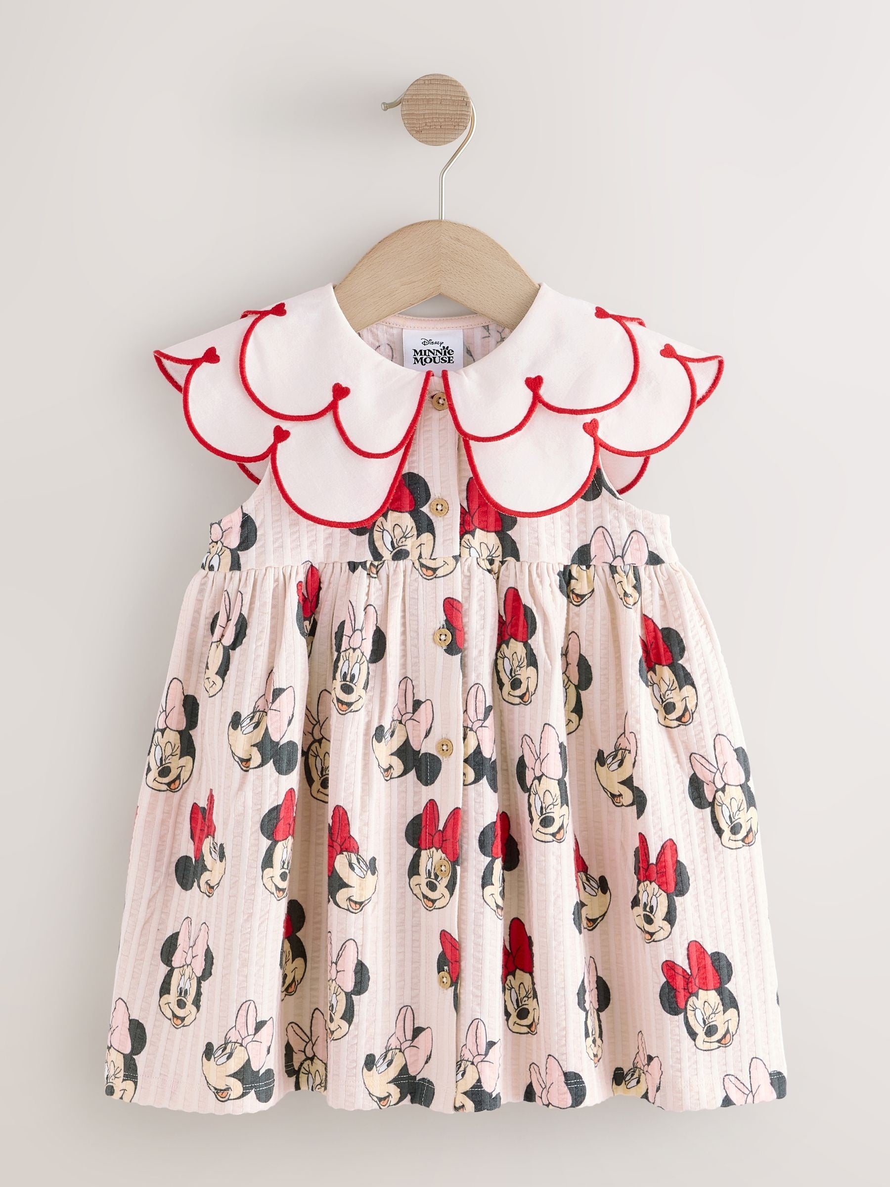 Red Minnie Collared Disney Dress (3mths-7yrs) image 4