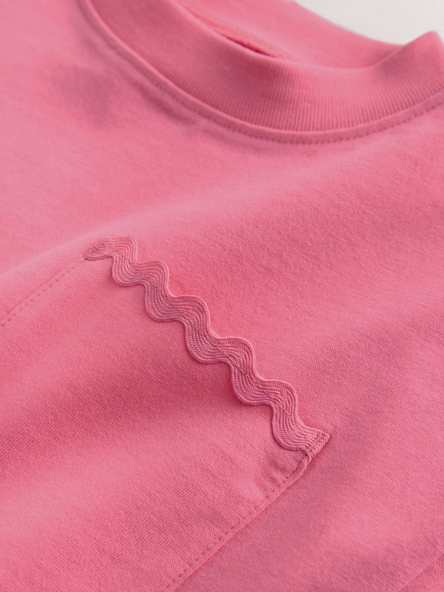 Pink Short Sleeve Ric Rac Trim T-Shirt (3mths-7yrs) image 6