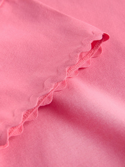 Pink Short Sleeve Ric Rac Trim T-Shirt (3mths-7yrs) image 6