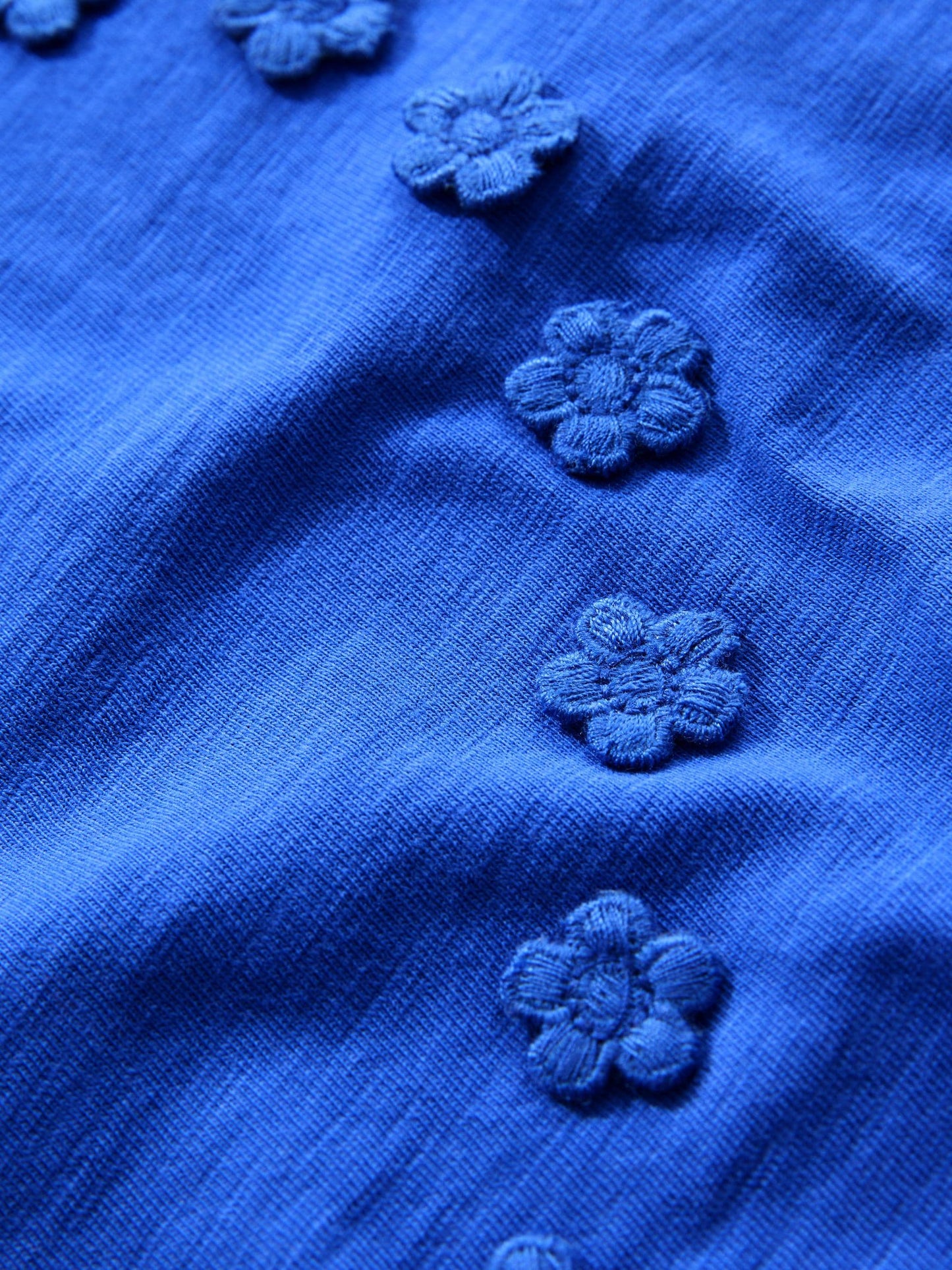 Blue Short Sleeve Applique Flower T-Shirt (3mths-7yrs) image 6