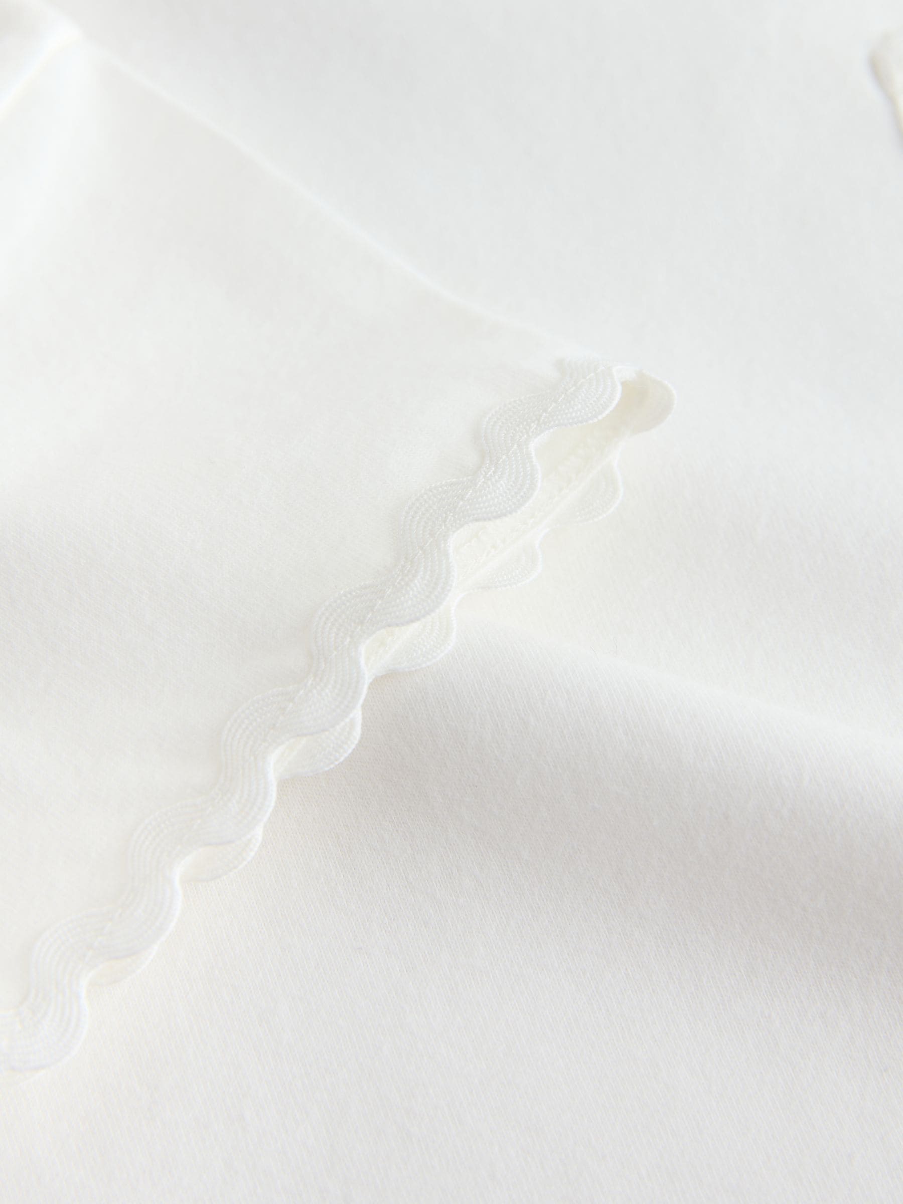 Ecru White Short Sleeve Ric Rac Trim T-Shirt (3mths-7yrs) image 6