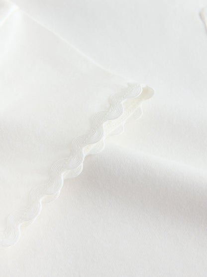 Ecru White Short Sleeve Ric Rac Trim T-Shirt (3mths-7yrs) image 6
