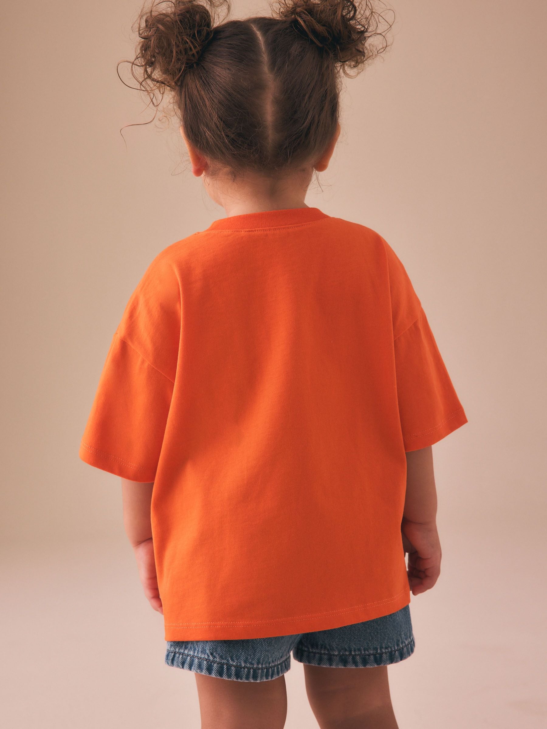 Orange Cat Short Sleeve T-Shirt (3mths-7yrs) image 4