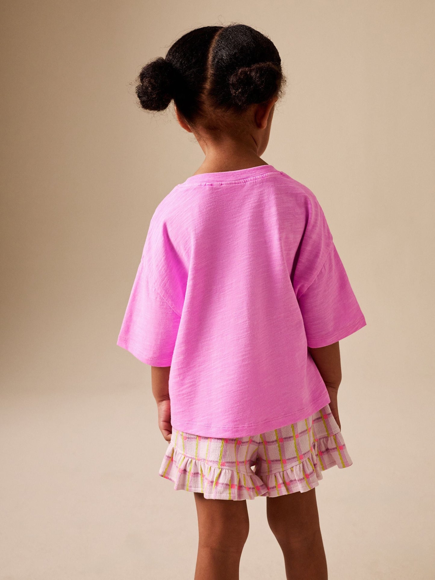Pink Flower T-Shirt and Shorts Set (3mths-7yrs) image 2
