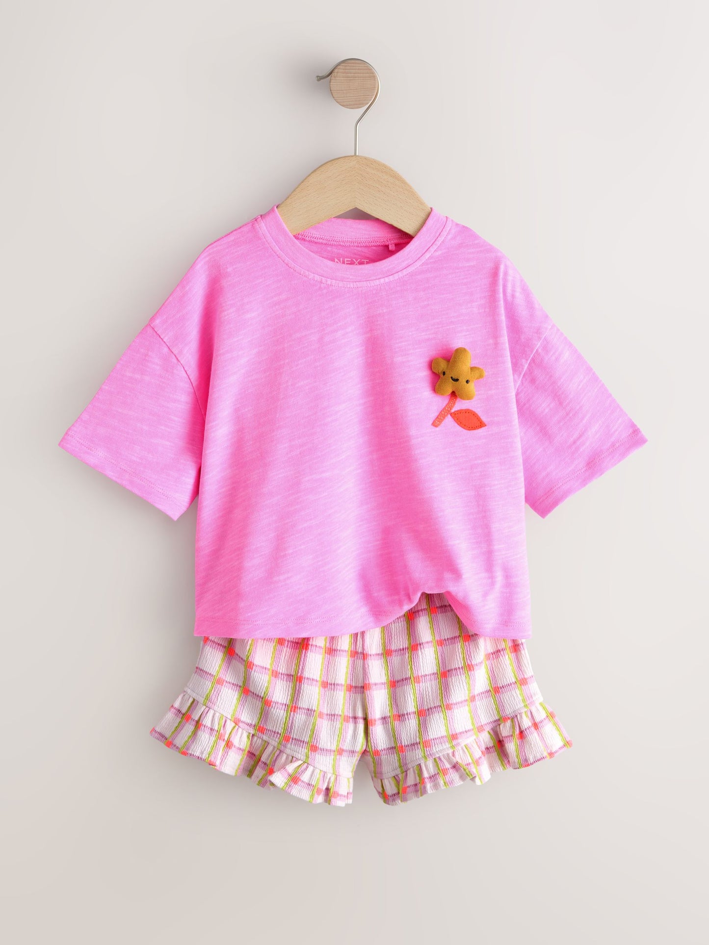 Pink Flower T-Shirt and Shorts Set (3mths-7yrs) image 6
