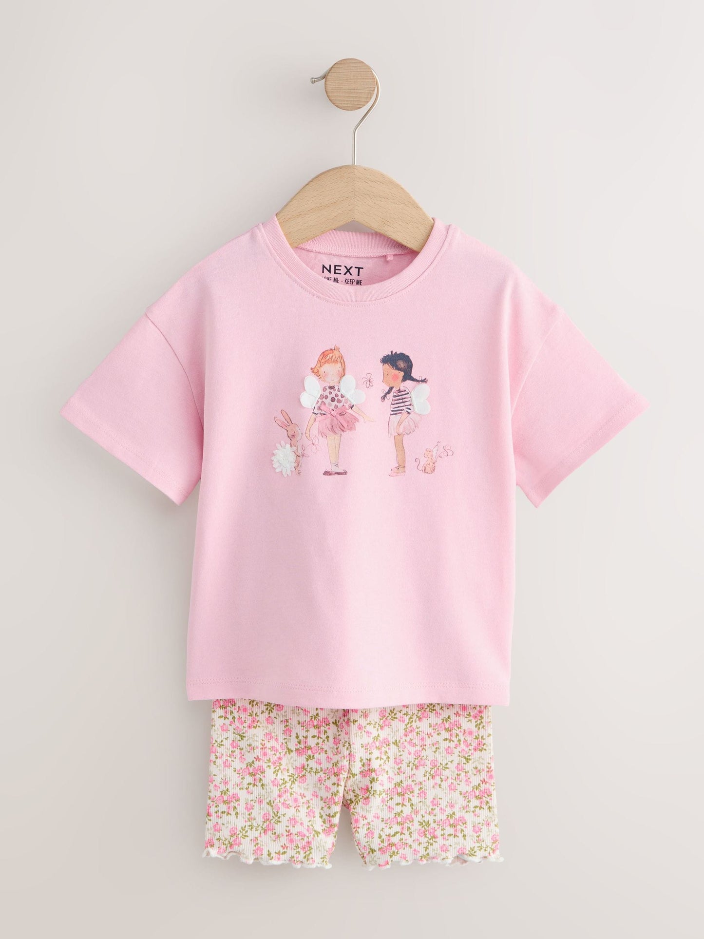 Pink Fairy T-Shirt and Cycle Shorts Set (3mths-7yrs) image 4